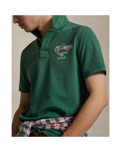 Classic Fit Truck-Appliquéd Polo Shirt