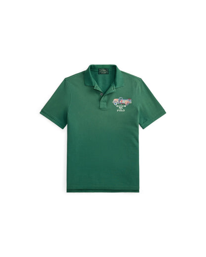 Classic Fit Truck-Appliquéd Polo Shirt