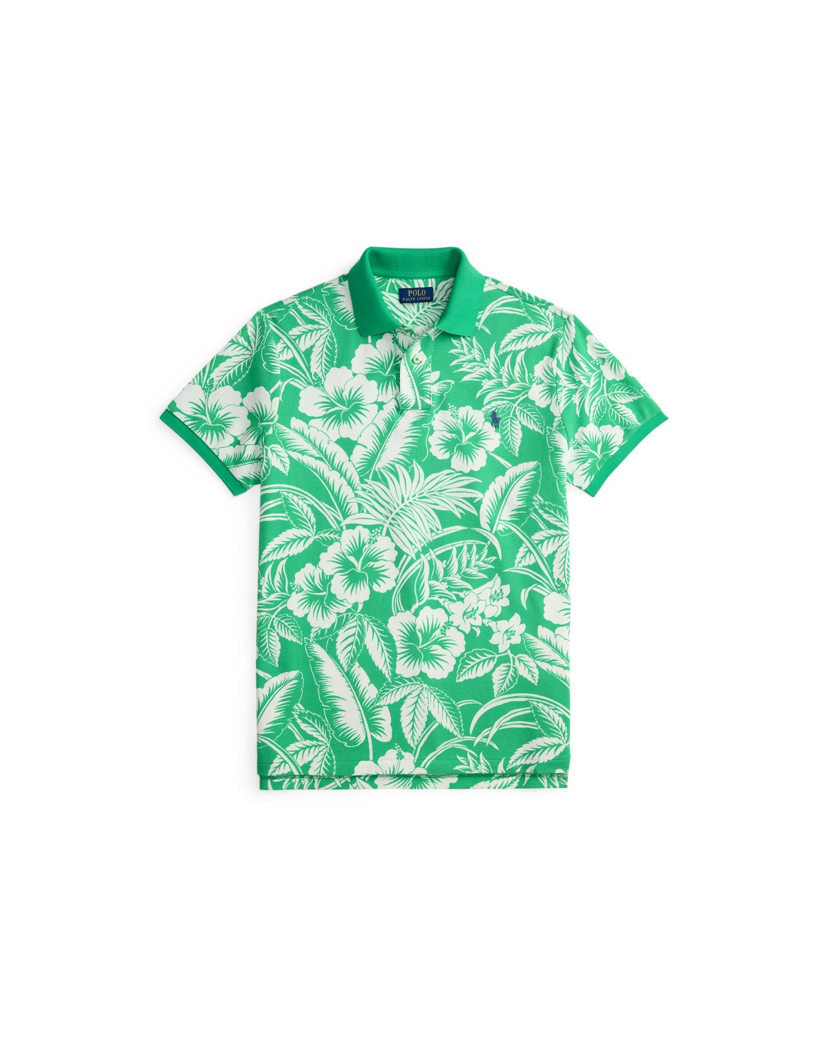 Custom Slim Fit Tropical Mesh Polo Shirt