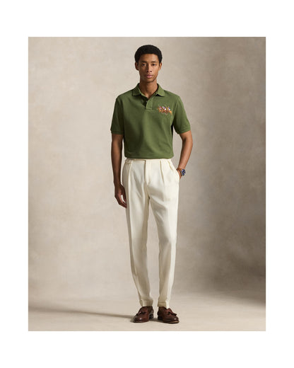 Classic Fit Triple-Pony Mesh Polo Shirt