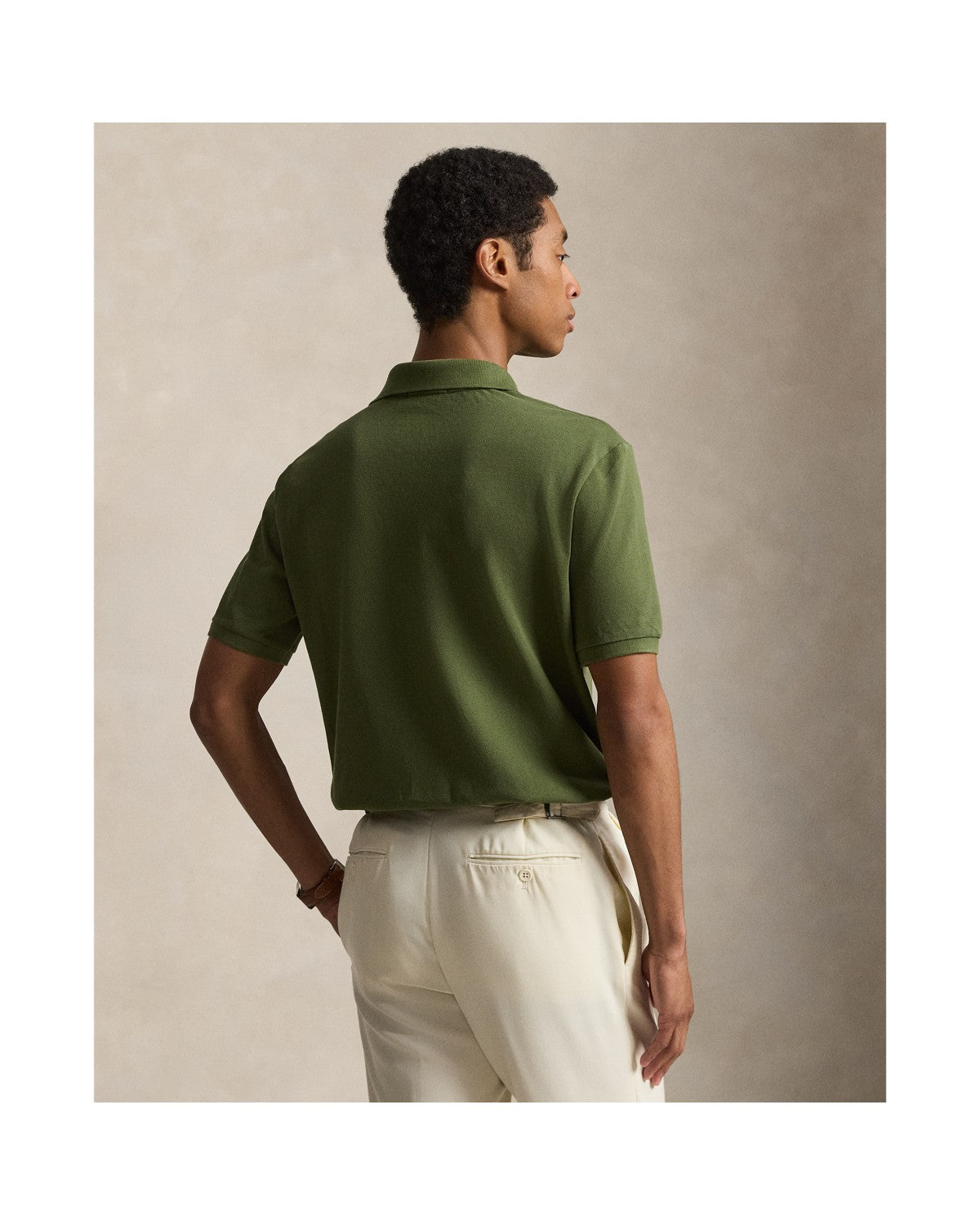 Classic Fit Triple-Pony Mesh Polo Shirt
