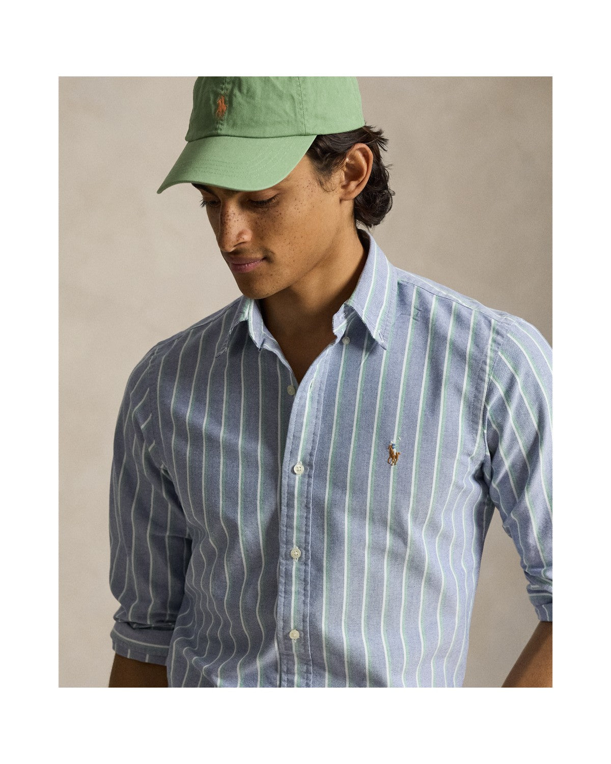 Custom Fit Striped Oxford Shirt