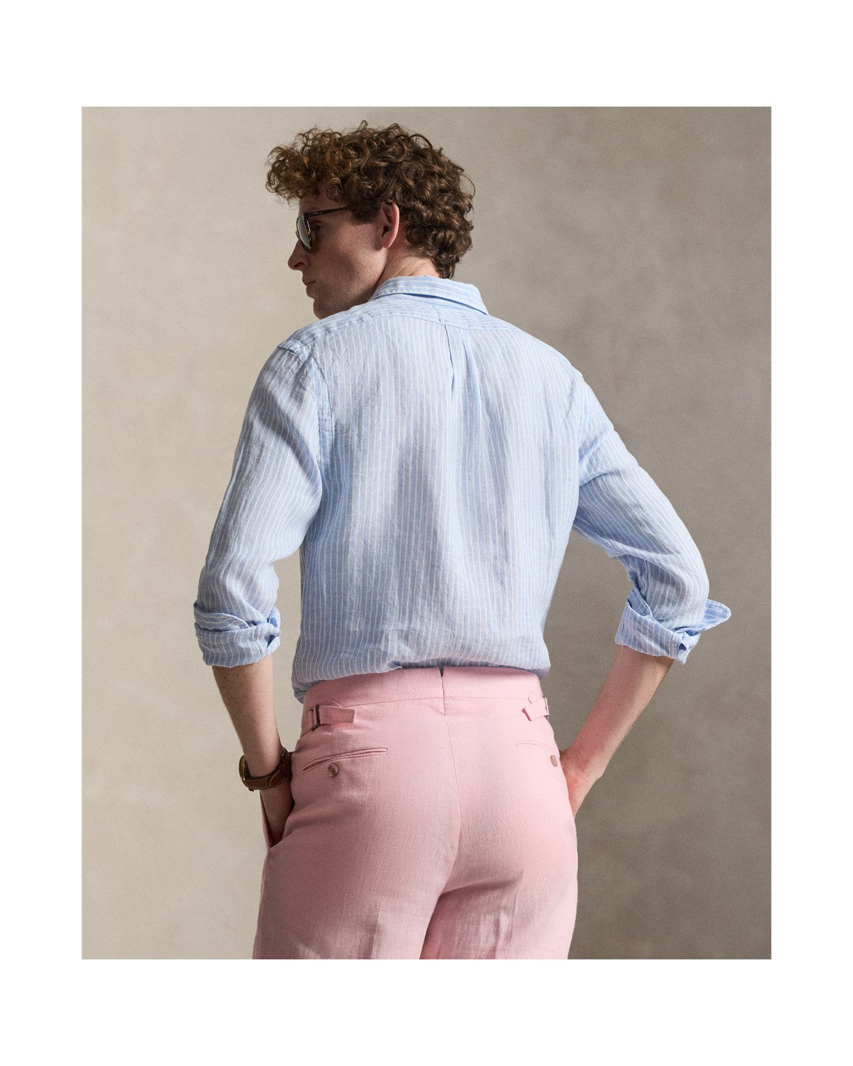 Slim Fit Striped Linen Shirt