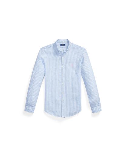 Slim Fit Striped Linen Shirt