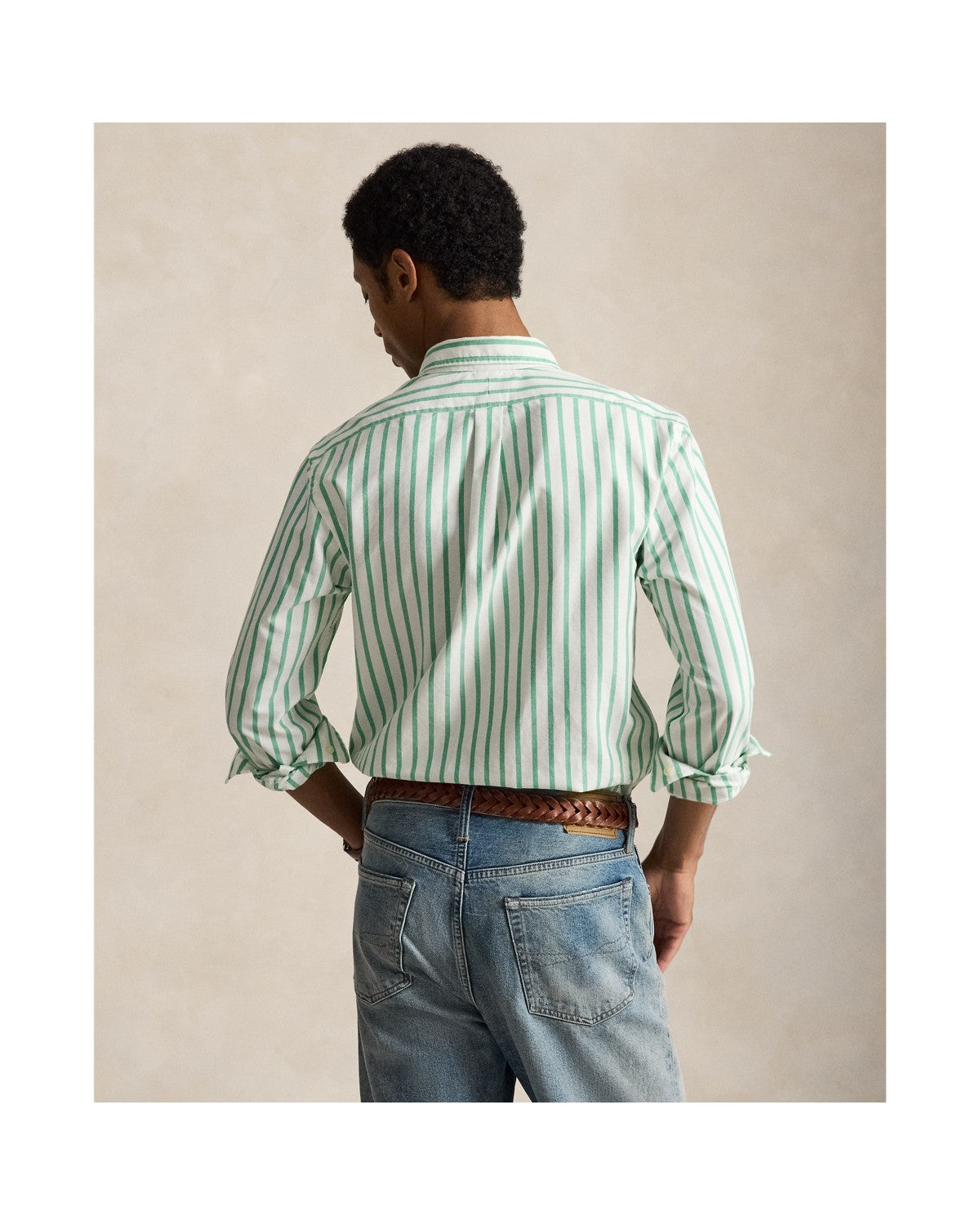 Slim Fit Striped Oxford Shirt