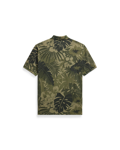 Classic Fit Palm-Camo Mesh Polo Shirt