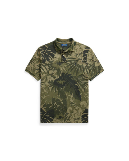 Classic Fit Palm-Camo Mesh Polo Shirt