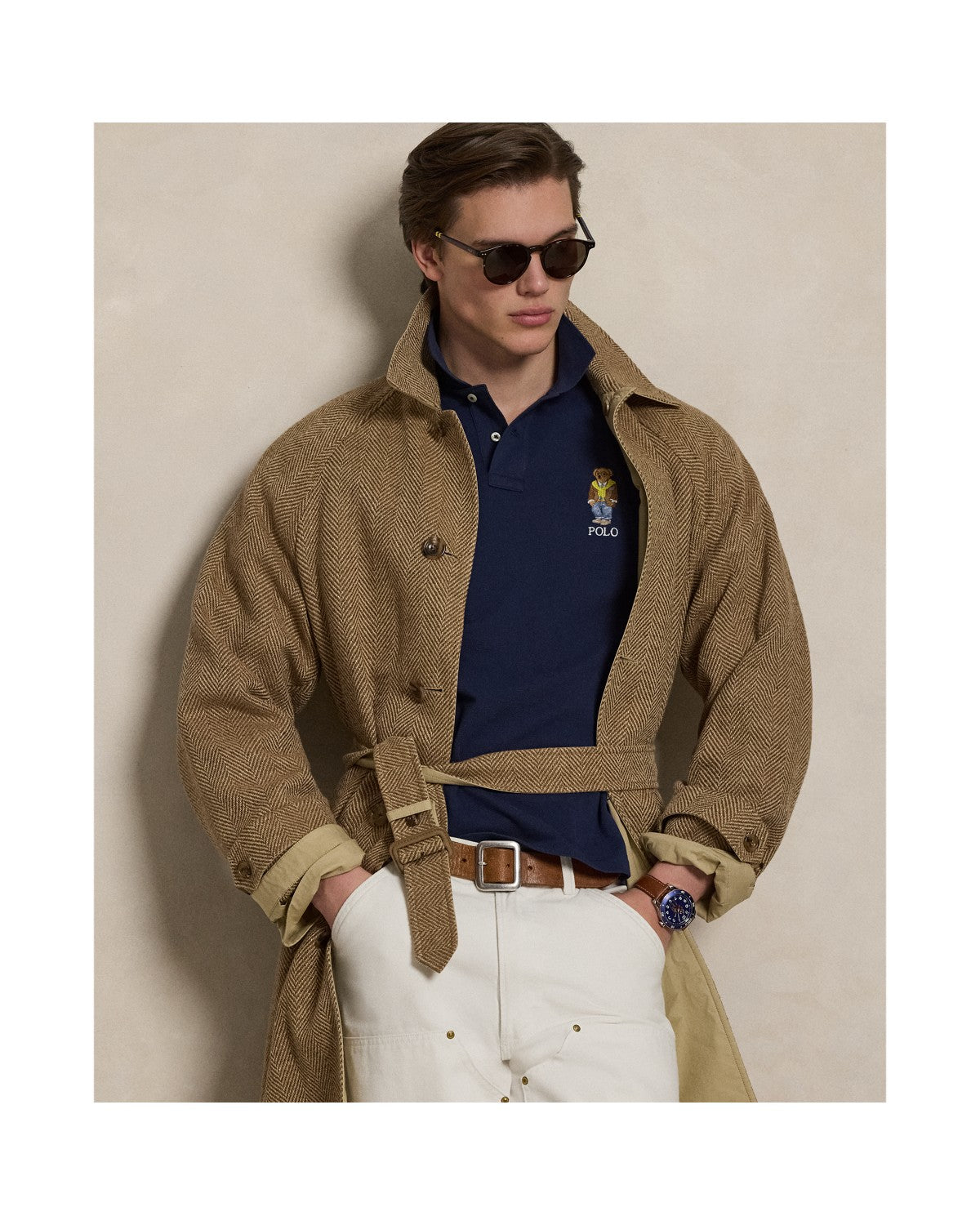 Custom Slim Polo Bear Mesh Polo Shirt