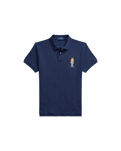 Custom Slim Polo Bear Mesh Polo Shirt
