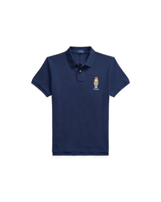 Custom Slim Polo Bear Mesh Polo Shirt