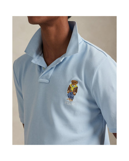 Custom Slim Polo Bear Mesh Polo Shirt
