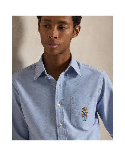 Custom Fit Polo Bear Oxford Shirt