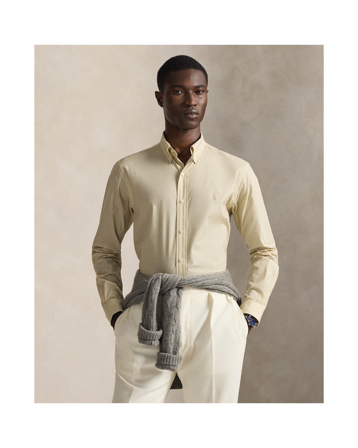 Custom Fit Stretch Poplin Shirt