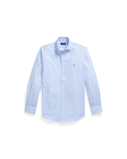 Custom Fit Striped Stretch Oxford Shirt
