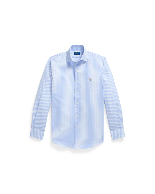Custom Fit Striped Stretch Oxford Shirt