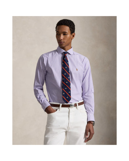 Custom Fit Striped Stretch Oxford Shirt