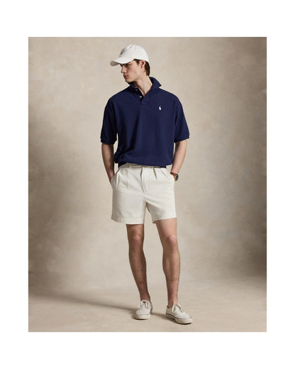 Relaxed Fit Mesh Polo Shirt