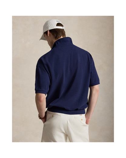 Relaxed Fit Mesh Polo Shirt