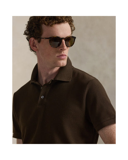 Standard Fit Textured Polo Shirt
