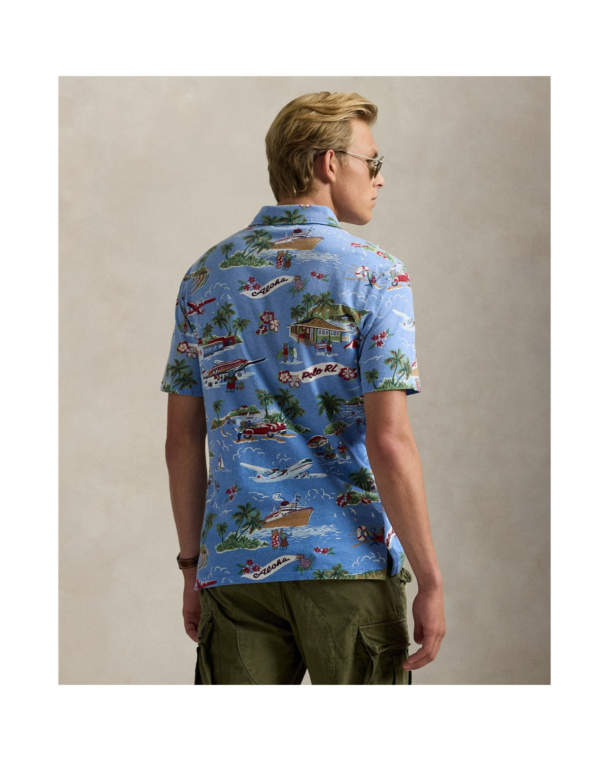 Standard Fit Polo Bear Jersey Polo Shirt
