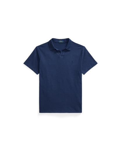 Standard Fit Cotton-Linen Polo Shirt