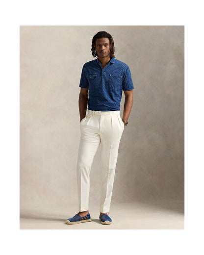 Classic Fit Indigo Jersey Polo Shirt