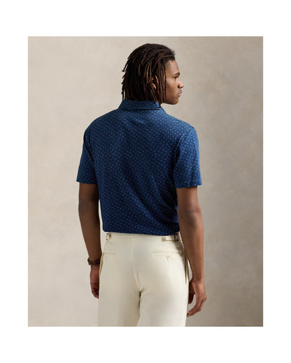 Classic Fit Indigo Jersey Polo Shirt