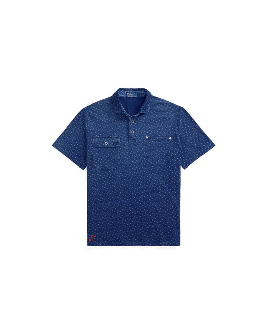 Classic Fit Indigo Jersey Polo Shirt