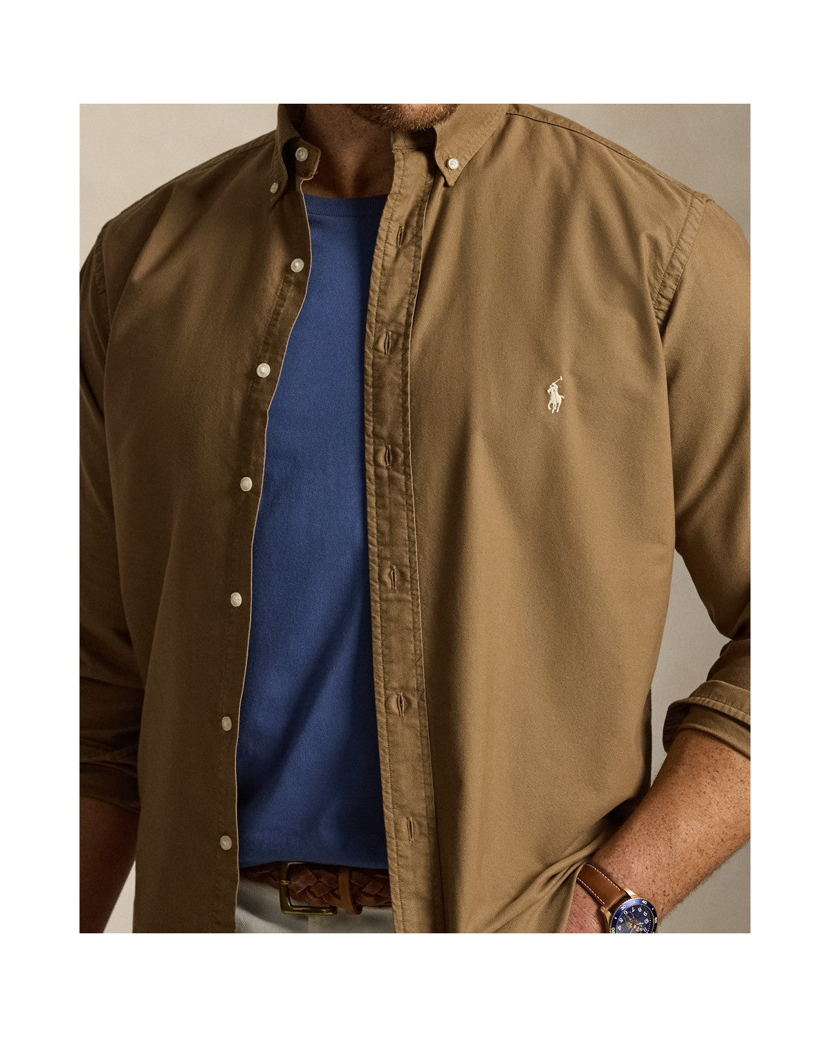 Garment-Dyed Oxford Shirt