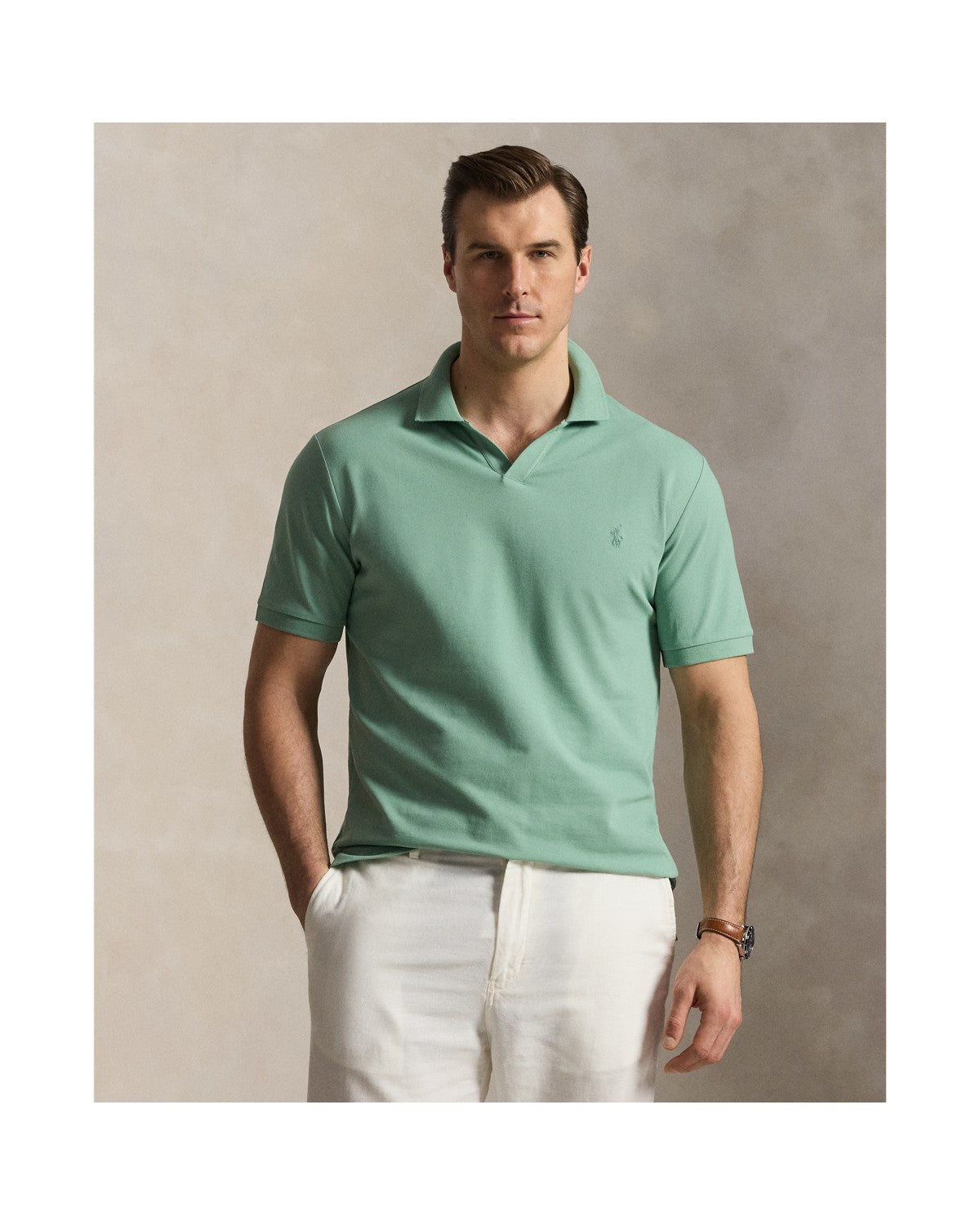 Stretch Mesh Polo Shirt