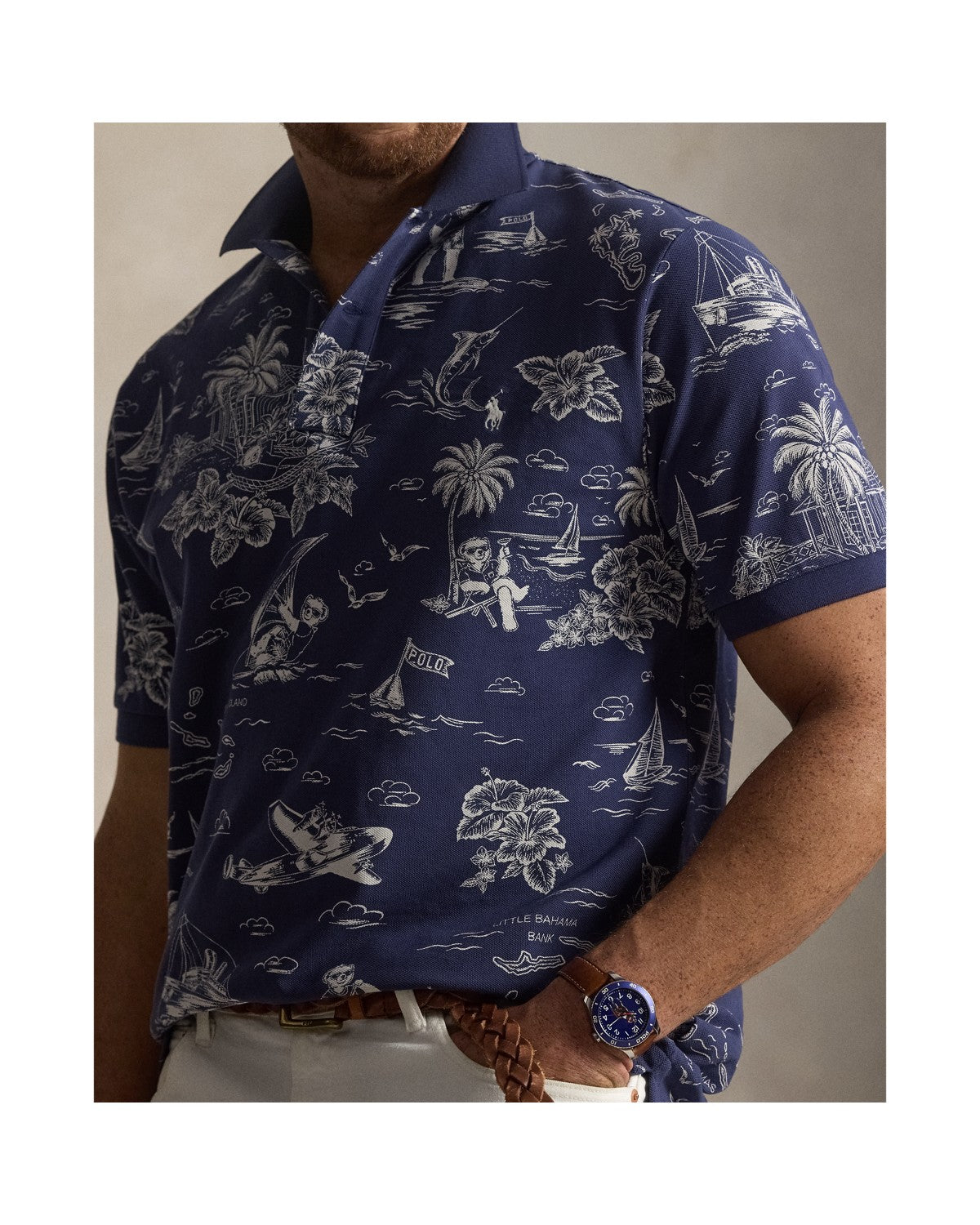 Polo Bear Mesh Polo Shirt