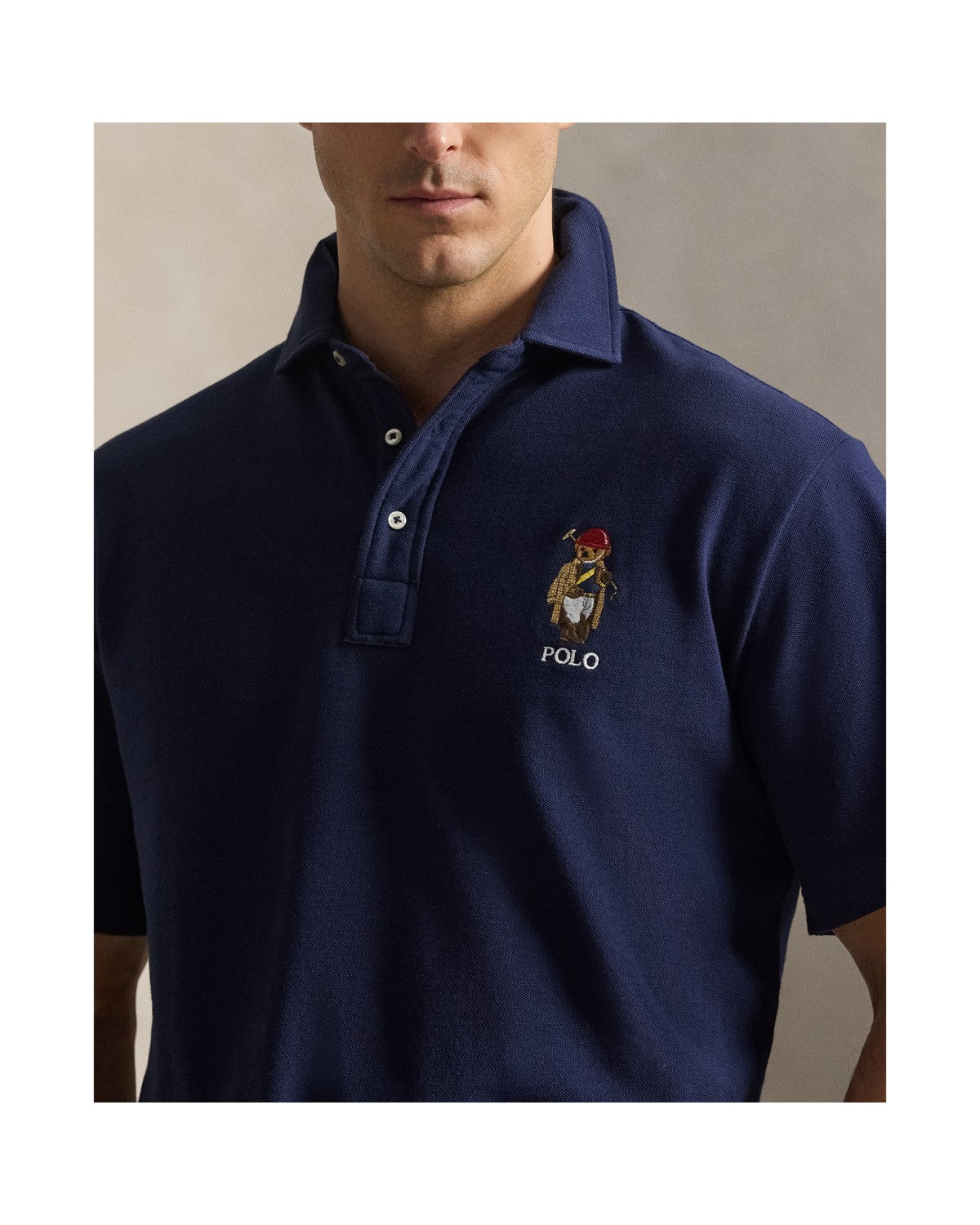 Polo Bear Mesh Polo Shirt
