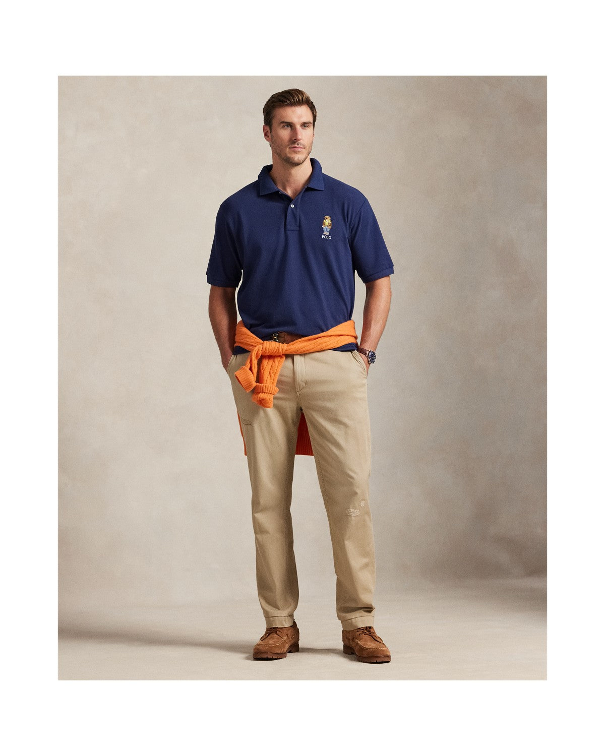 Polo Bear Mesh Polo Shirt