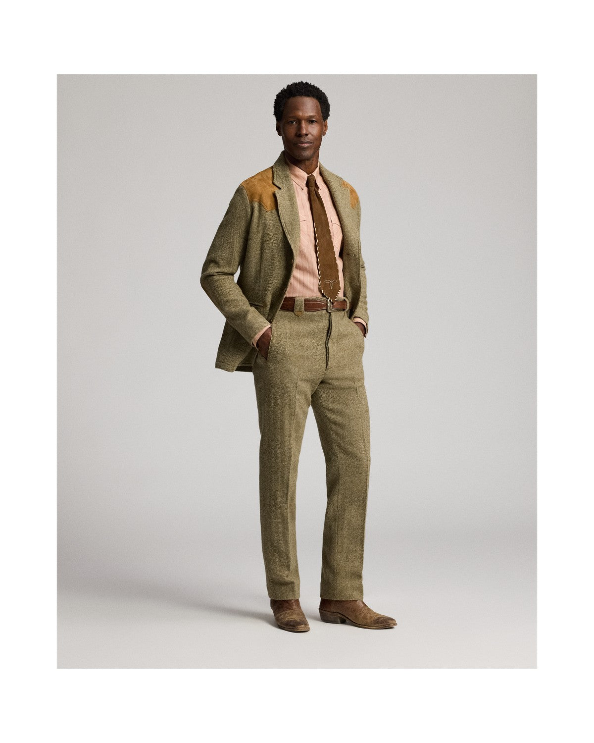 Slim Fit Stripe-Print Western Shirt