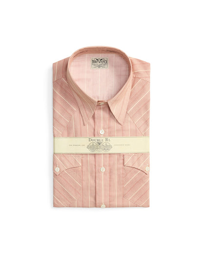 Slim Fit Stripe-Print Western Shirt