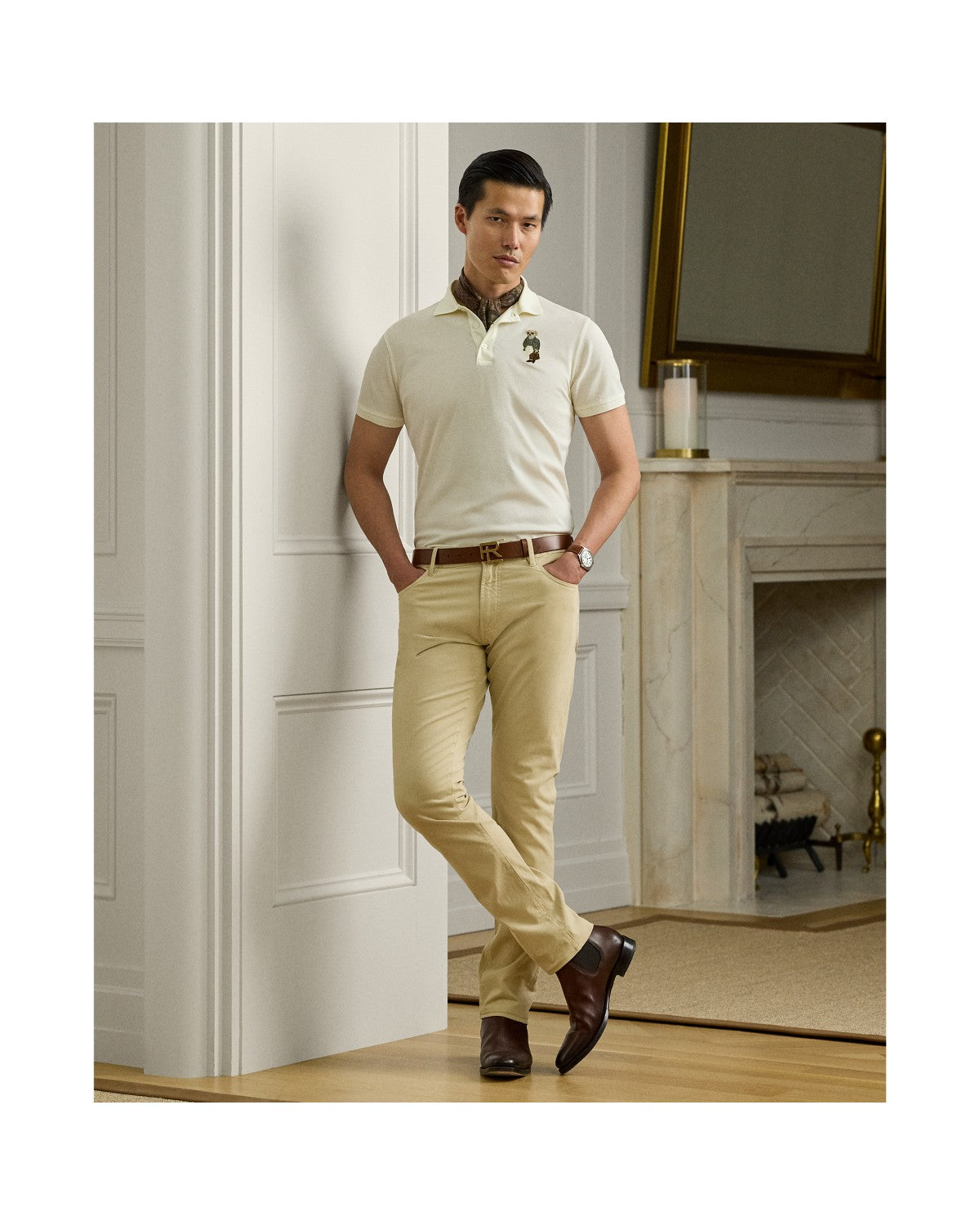 Custom Slim Polo Bear Piqué Polo Shirt