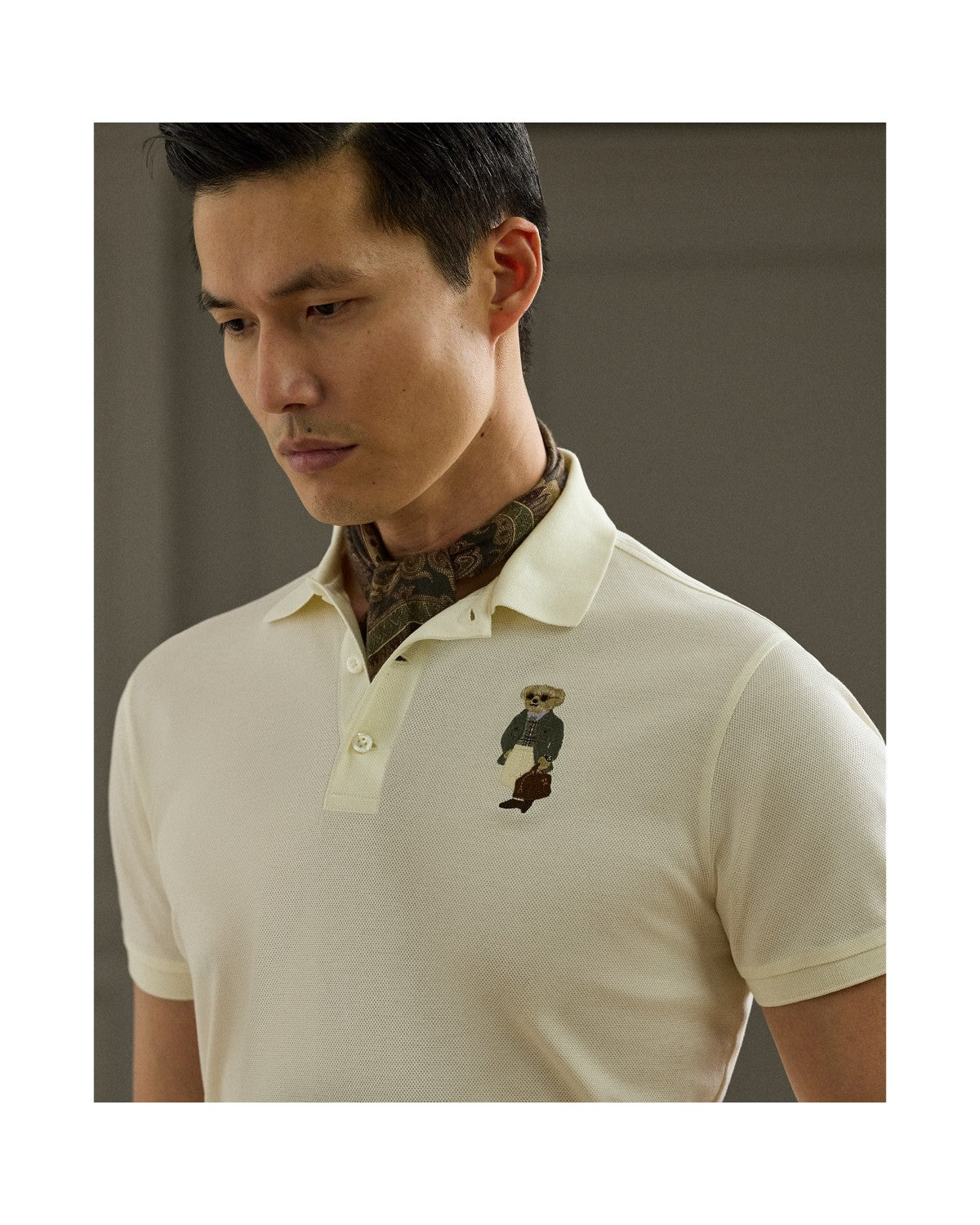 Custom Slim Polo Bear Piqué Polo Shirt